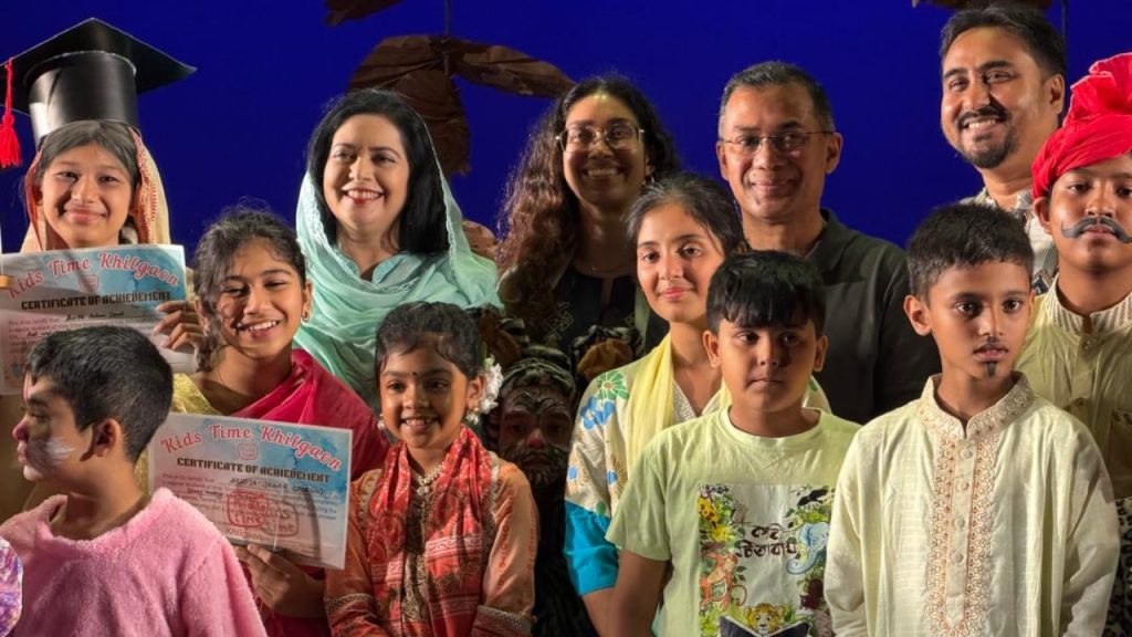 শিশুদের নাটক দেখলেন তারেক রহমান 
